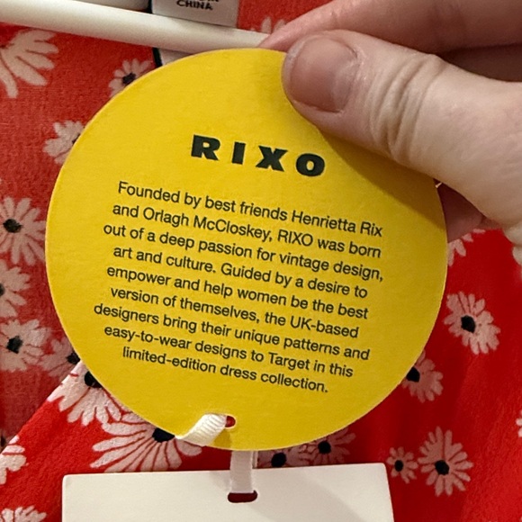 Red Floral Dress - Picture 4 of 4